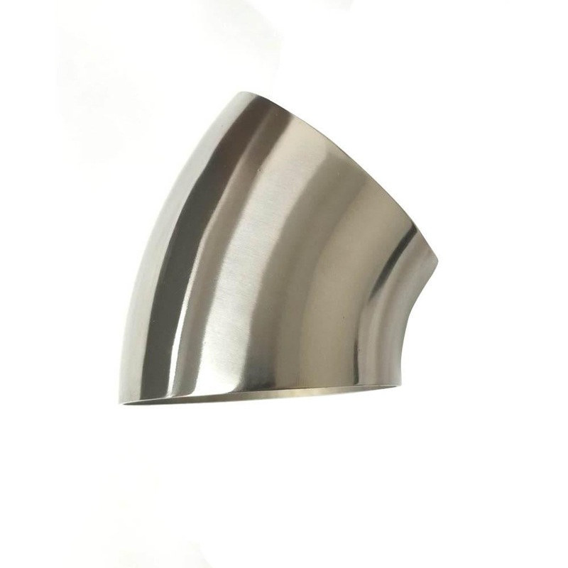 Ticon 2" Titanium 45deg Elbow - 1.1D Radius - 1mm/.039" Wall (101-05023-3111)