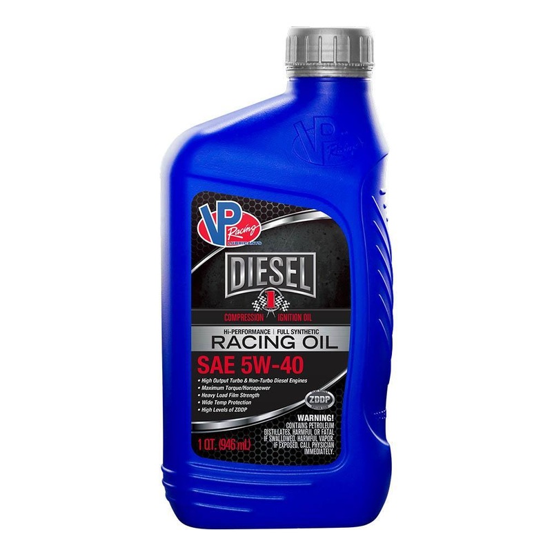 Vp Racing Fuels CI1 Diesel SAE 5W-40 Hi Performance Engine Oil - 1QT (2695)