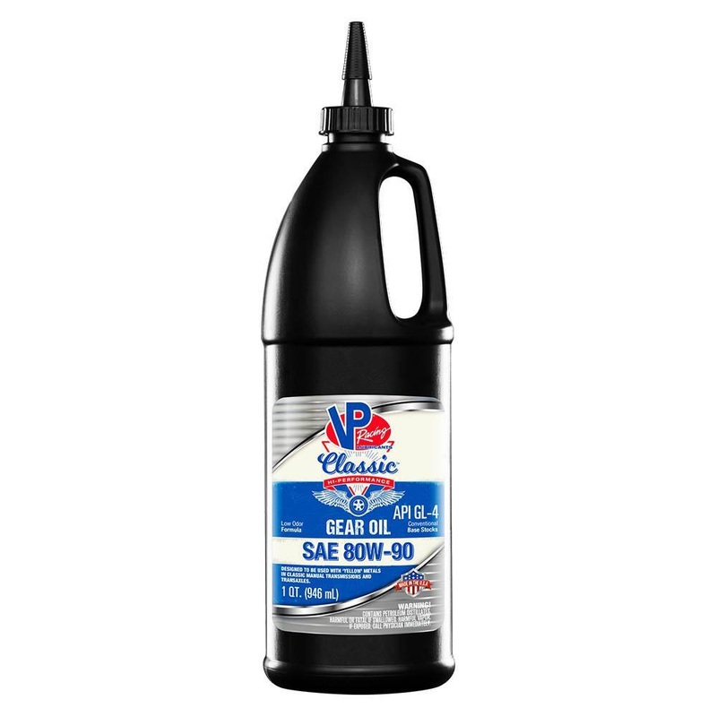 VP Racing GL-4 Classic SAE 80W-40 Hi Performance Gear Oil - 1QT (2703)