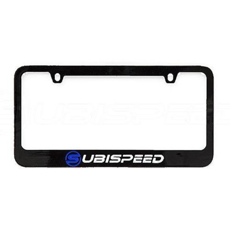 SubiSpeed Logo License Plate Frame (LF-SUBISPD-BLK)