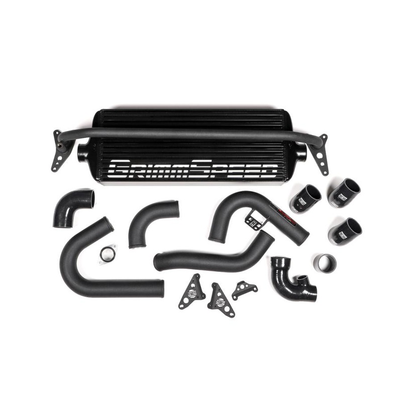 GrimmSpeed Black Core/Pipe Front Mount Intercooler Kit | 2015-2021 Subaru STI (090257)