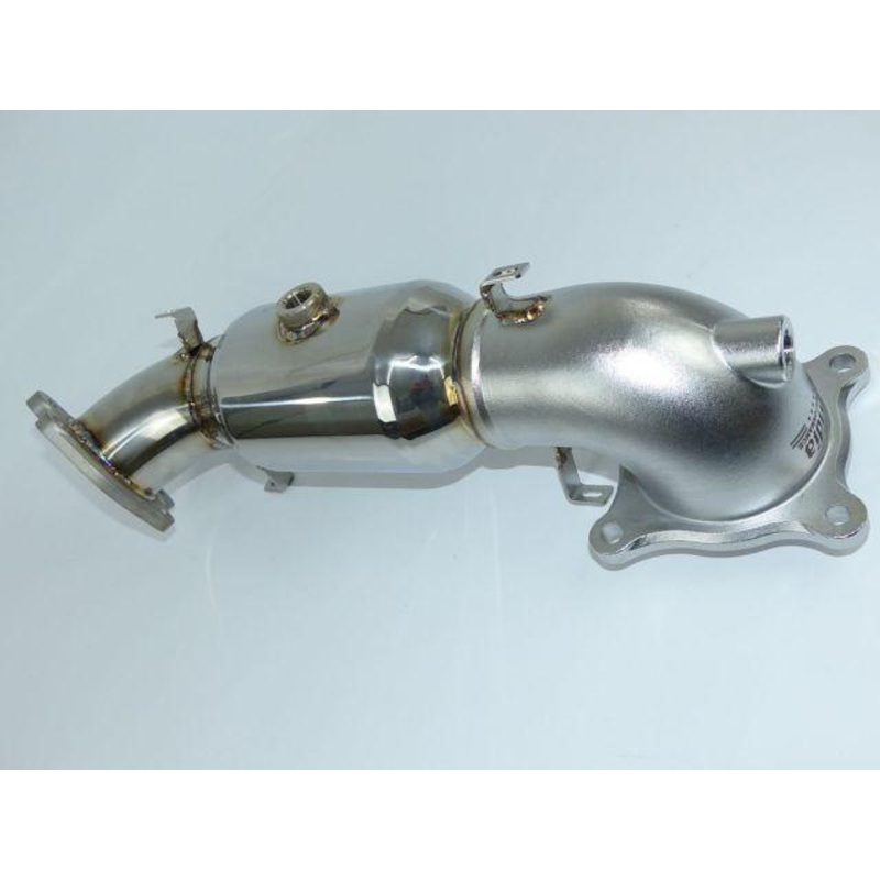 Invidia 76mm Turbo Down Pipe w/ High Flow Cat | 2017-2021 Honda Civic Type R (HS17CTRDPC)