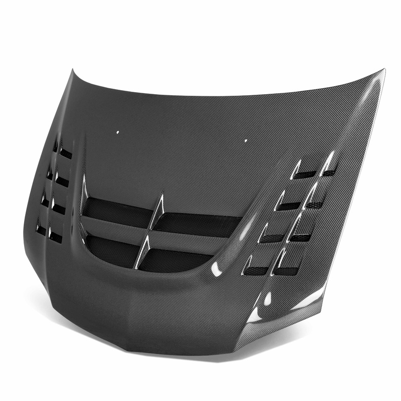 Seibon Carbon Fiber Hood CW2-Style | 2003-2007 Mitsubishi Evo (HD0305MITEVO8-CWII)
