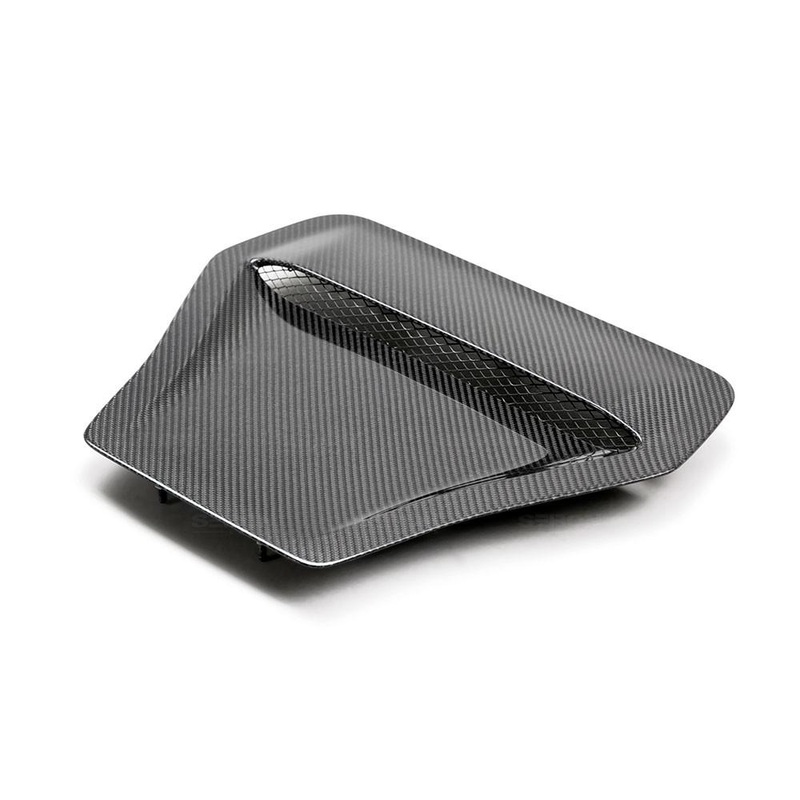 Seibon OEM-Style Dry Carbon Fiber Hood Scoop | 2017-2021 Honda Civic Type-R (HDS17HDCVR)