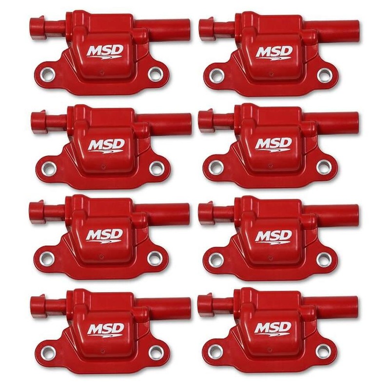 MSD Red Square Blaster Coil Gen V 8-Pack | Multiple Fitments (82668)
