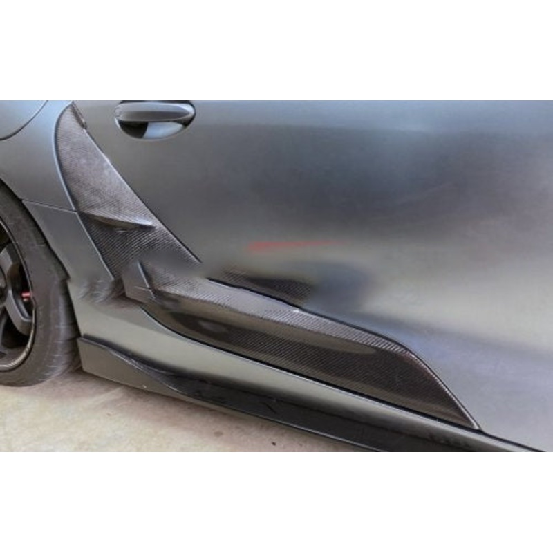Rexpeed V1 Carbon Fiber Side Door Garnish-Gloss | 2020-2022 Toyota Supra (TS08)