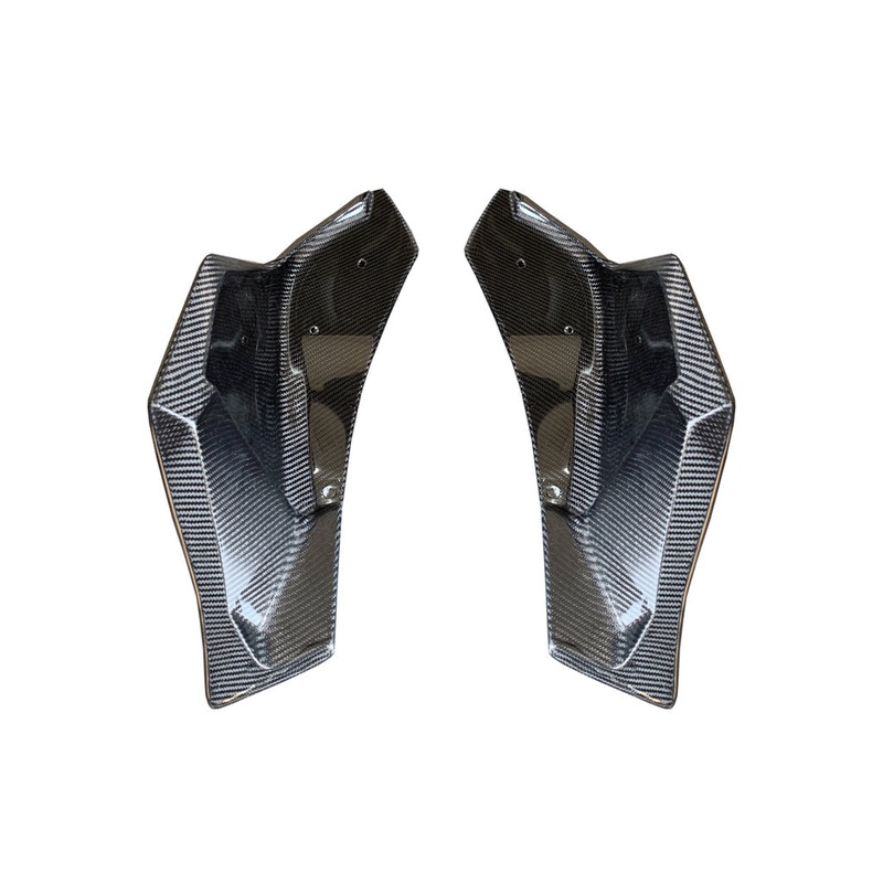 Rexpeed V3 Carbon Fiber Rear Bumper Side Spats-Gloss | 2020-2022 Toyota Supra (TS25)