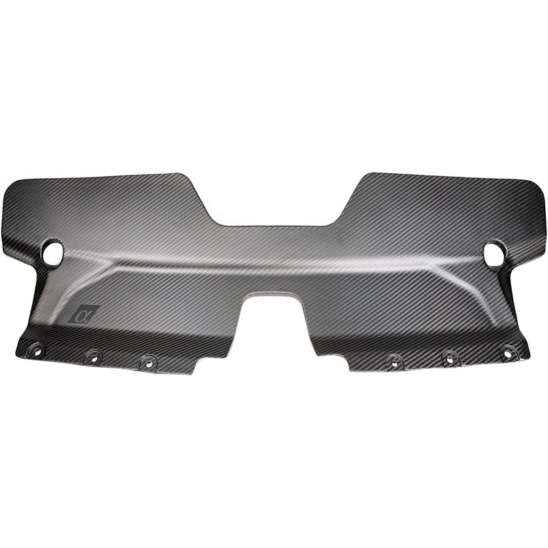 AMS Red Alpha Matte Carbon Front Duct | 2016-2023 Infiniti Q50/Q60 3.0T (ALP.28.06.0002-1)
