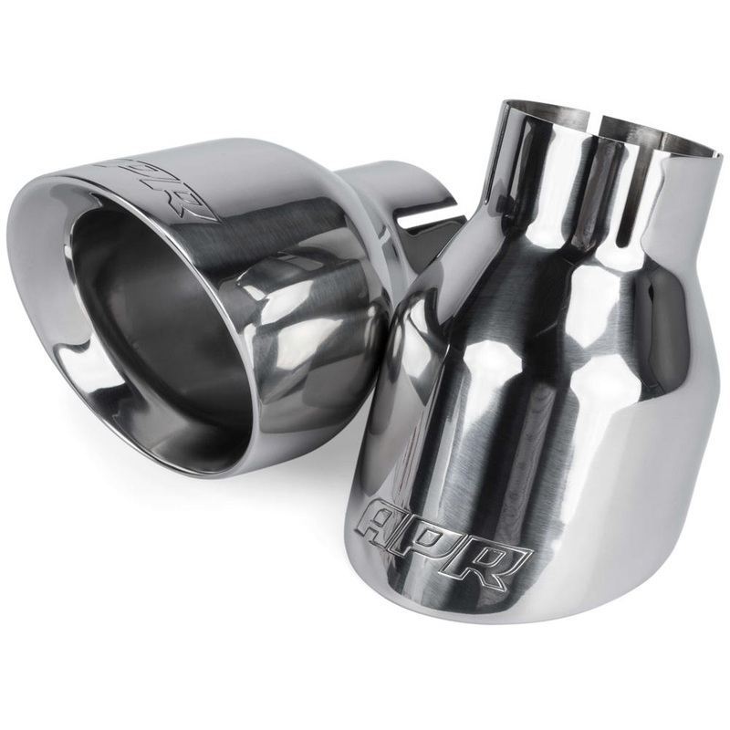 APR Double Walled 4" Slash-Cut Tips - Set of 2 | Fits 2.5" Pipe (TPK0001/2/3)