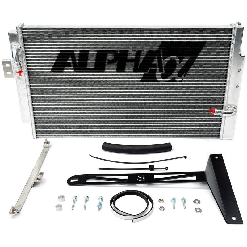 AMS Red Alpha Race Heat Exchanger | 2016-2023 Infiniti Q50 3.0T / 17-21 Q60 3.0T (ALP.28.02.0004-1)
