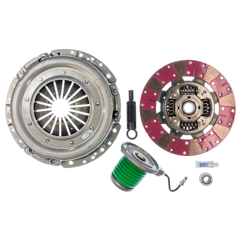 Exedy Stage 2 Cerametallic Clutch w/ Cushion Button Disc & Hydraulic CSC Slave Cylinder | 2005-2010 Ford Mustang (07956CSC)
