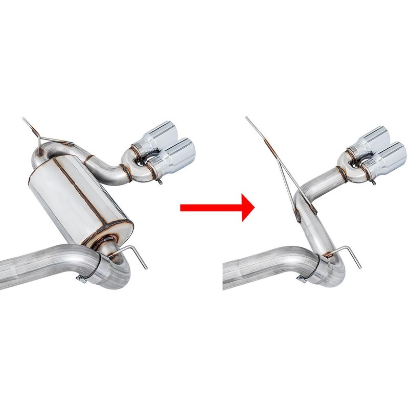 AWE Touring to Track Exhaust Conversion Kit | 2013-2018 Ford Focus ST (3810-11062)