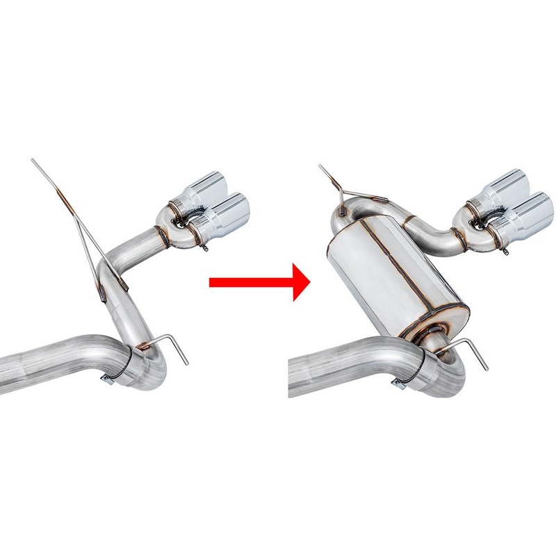 AWE Track to Touring Exhaust Conversion Kit | 2013-2018 Ford Focus ST (3810-11060)