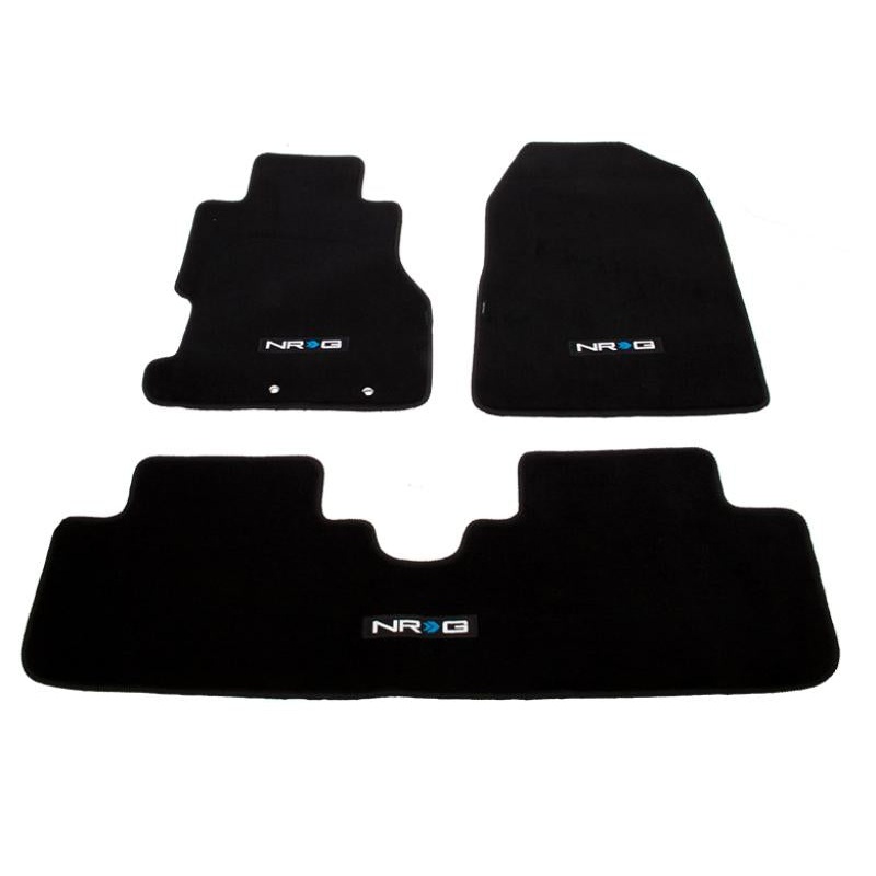NRG Floor Mats w/ NRG Logo - 3pc Set | 2002-2003 Honda Civic Si 3DR (FMR-150)