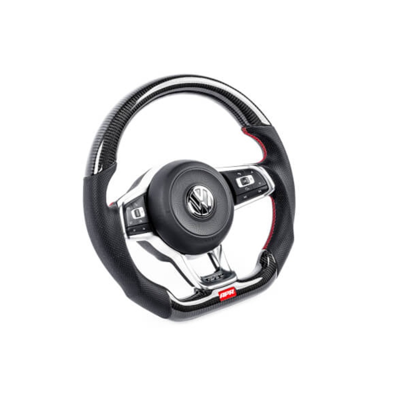 APR Tuning Red Stitching Carbon Fiber Steering Wheel | 2015 - 2020 Volkswagen MK7 GTI/GLI (MS10020)