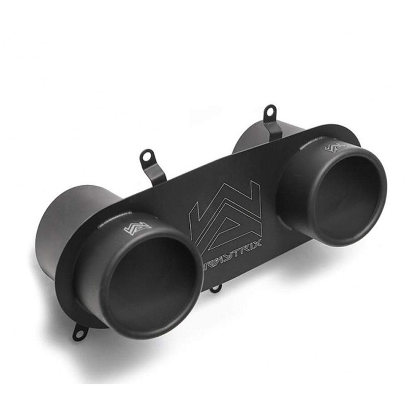 Armytrix Twin Matte Black Tips | 2015-2020 Ferrari 488 GTB / Spider (T22M)