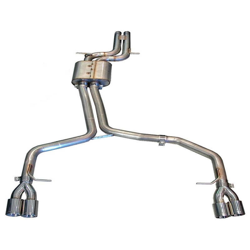 AWE Track Cat-Back Exhaust | 2008-2012 Audi S5 B8 4.2L (3020-43014)