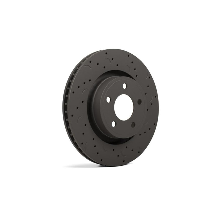 Hawk Talon Drilled & Slotted Front Brake Rotor Set | 2007-2008 Infiniti G35 Sport w/ RWD (HTC4966)