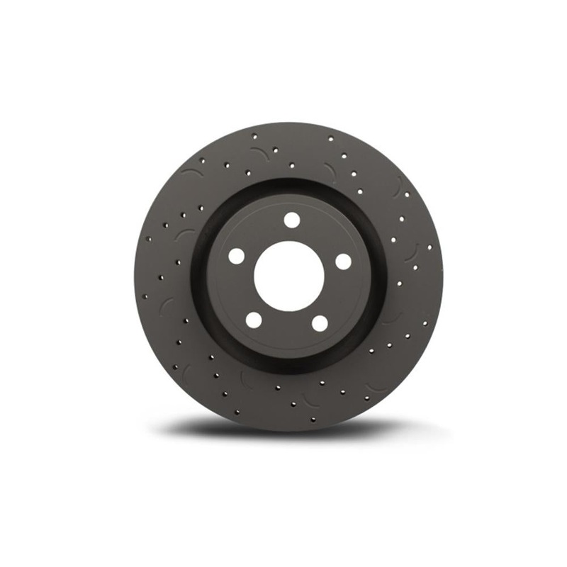 Hawk Talon Drilled & Slotted Front Brake Rotors | 10-15 Hyundai Genesis w/ Brembo Brakes (HTC5077)