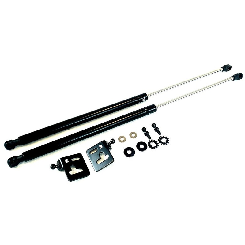 P2M Black Engine Hood Damper | 2002-2007 Subaru WRX/STI (P2-BHDGDAB-TP)