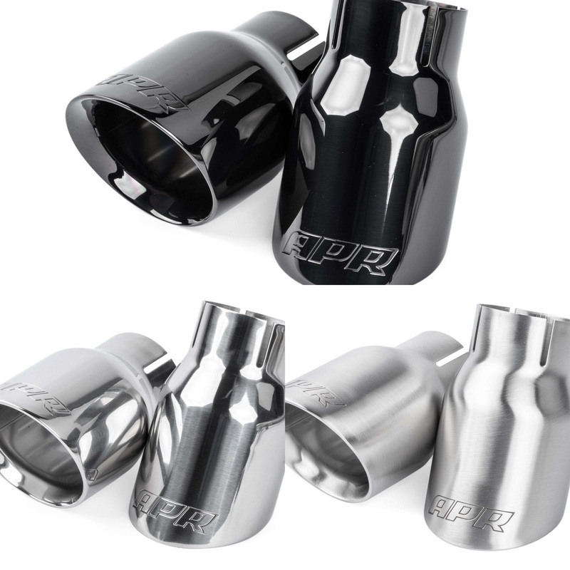 APR Slash-Cut Double-Walled 3.5" Exhaust Tips | Multiple Audi/Porsche/Volkswagen Fitments (TPK0006)