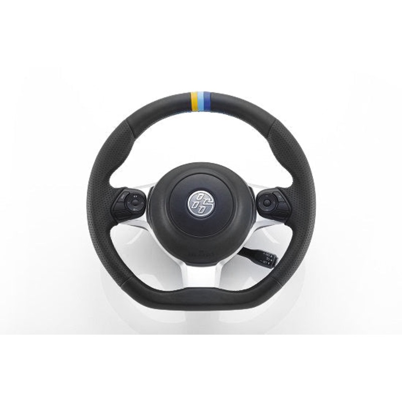 GReddy All-Leather Steering Wheel w/ TRUST 3 Colored Stitching for ZN6 / ZC6 | Universal  (16610001)