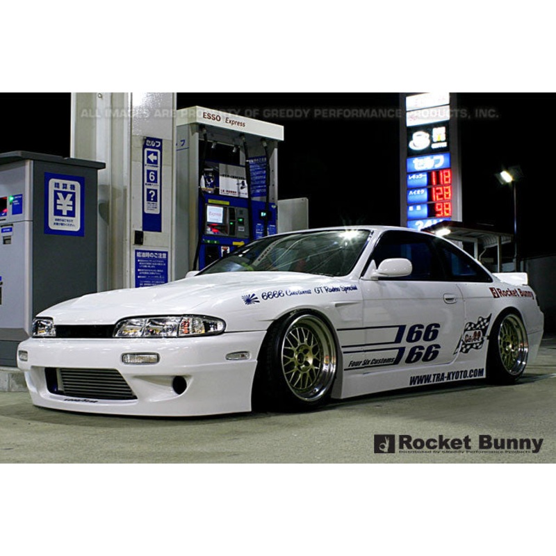 GReddy Rocket Bunny Rear Wide Panel Over-Fenders Ver. 1 - FRP | 1994-1996 Nissan 240SX  (17020255)
