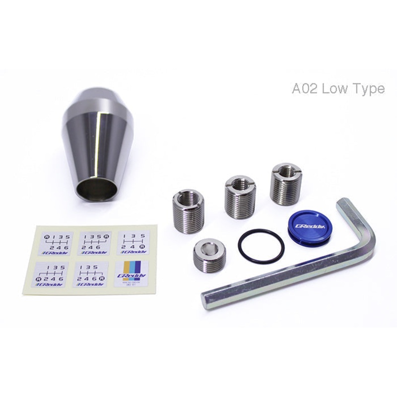 GReddy Shift Knob A02 - Low Type w/ Reverse Lockout Lever | Universal  (14500572)