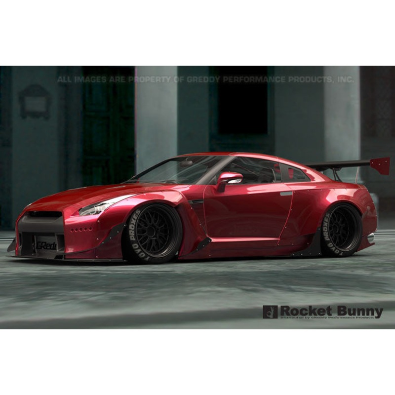 GReddy Rocket Bunny V2 Front Canards  | 2009-2021 Nissan GTR  (17020636)