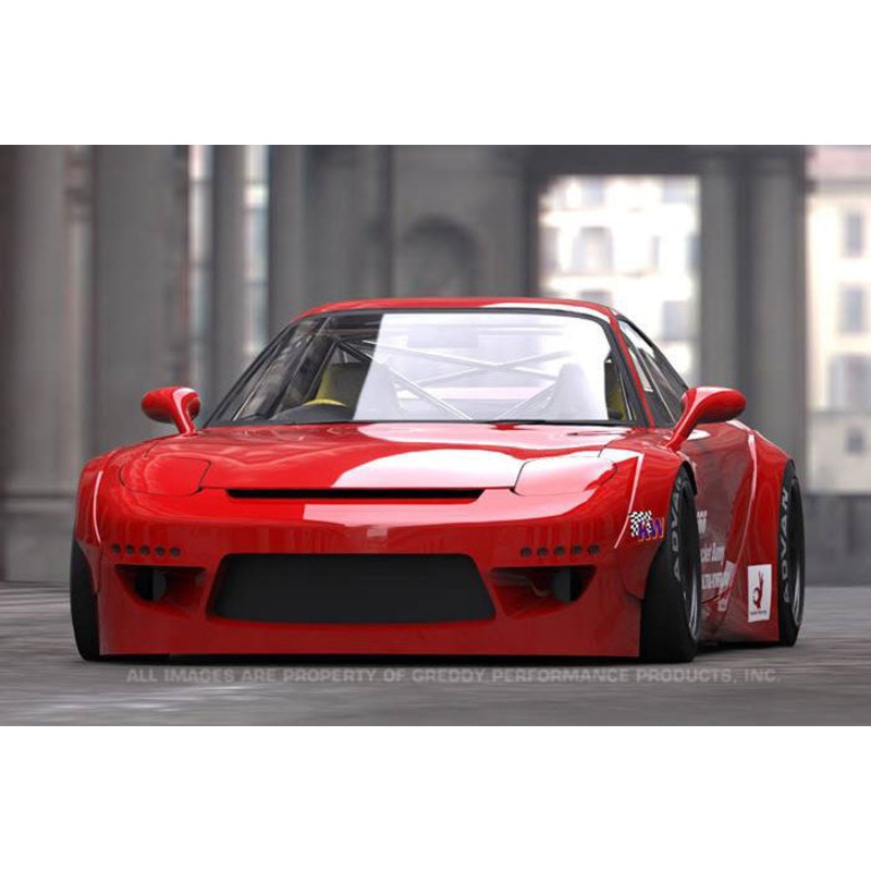 GReddy X Rocket Bunny V2 Front Over-Fenders - No Bumper Extensions | 1993-1995 Mazda RX-7  (17040214)