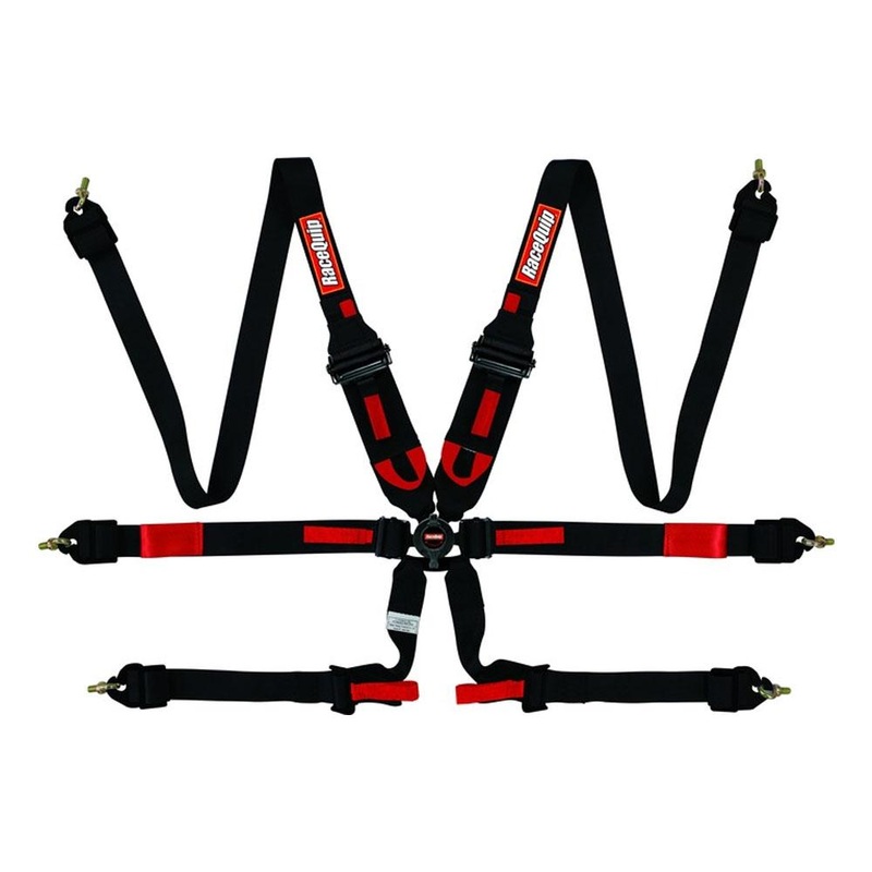 RaceQuip FIA Camlock 6pt 2" Pull Up Lap FHR Harness (856006/16)