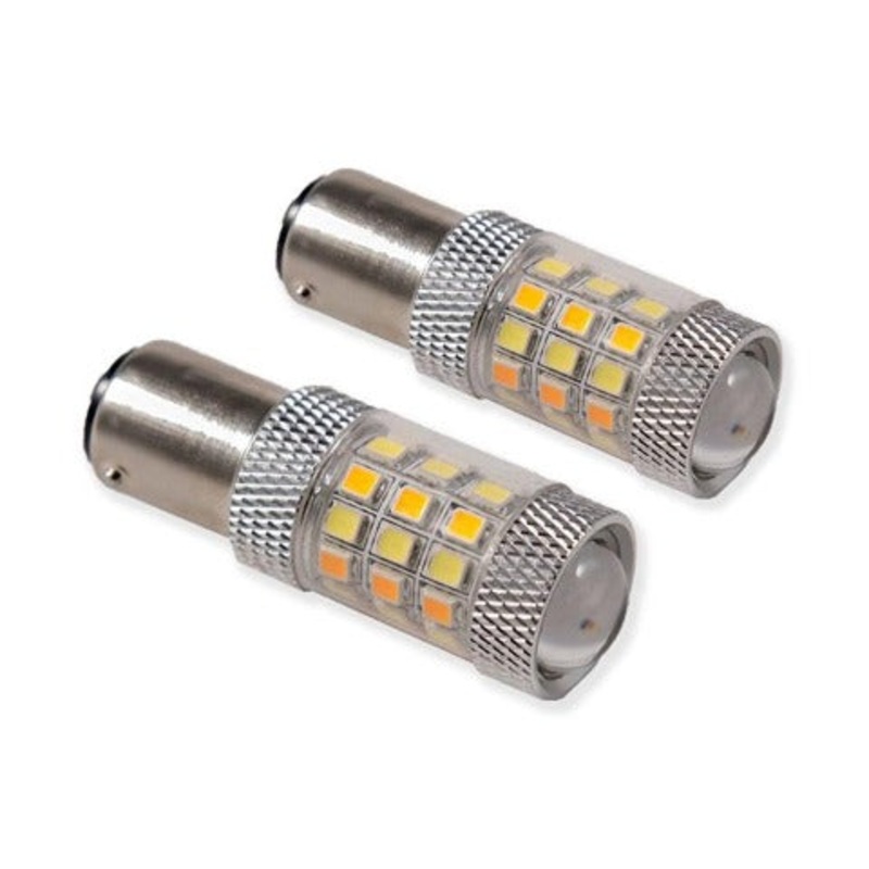Diode Dynamics HP24 White/Amber Turn Signals | 2008-2014 Subaru WRX STI, 2006-2011 Honda Civic, and 1990-1997 Mazda Miata (DD0012P)