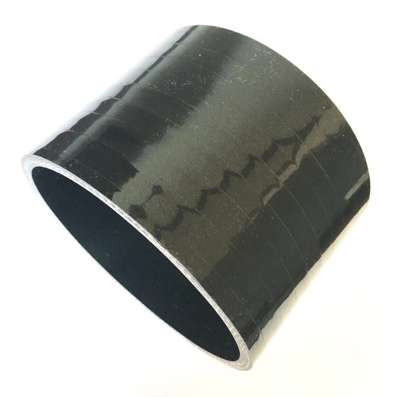 Ticon Industries - 4-Ply Black 4.0" Straight Silicone Coupler (131-10203-0401)