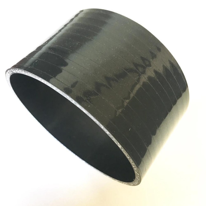 Ticon Industries - 4-Ply Black 6.0" Straight Silicone Coupler (131-15203-0401)