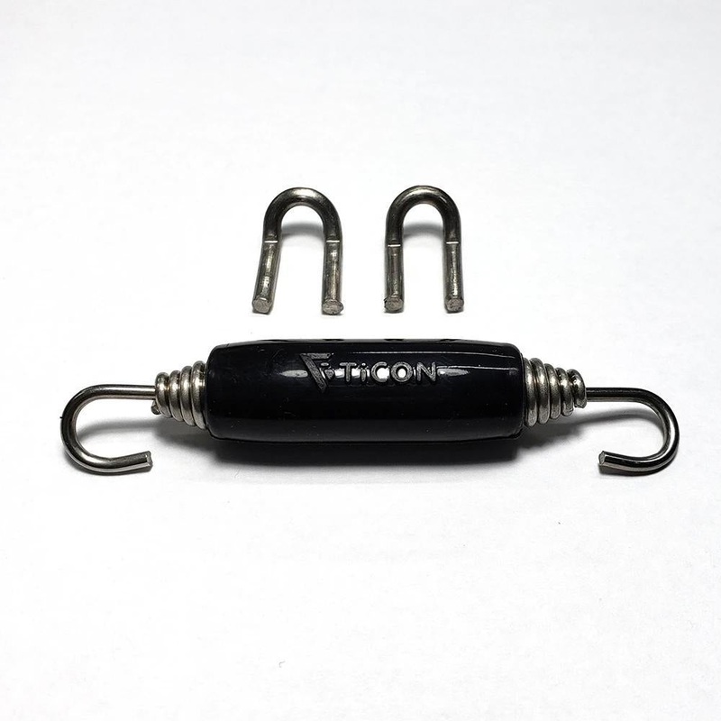 Ticon Industries - Black Silicone Titanium Spring Tab and Spring Kit (108-00211-1101)