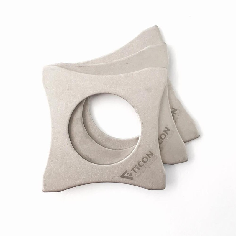 Ticon Industries Titanium Brace Bracket for O2 Sensor Bung - 1.5mm/.059" (108-00400-0000)