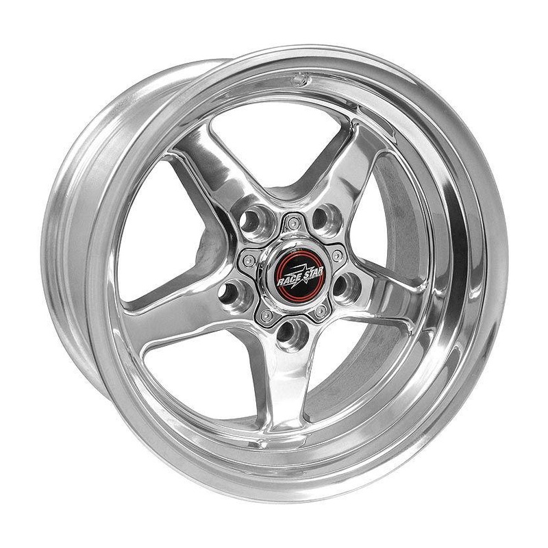 Race Star Drag Star Wheel - 15x8 Size / 5x4.50 Bolt / 3.07 CB / 19 Offset - Polished (92-580148DP)