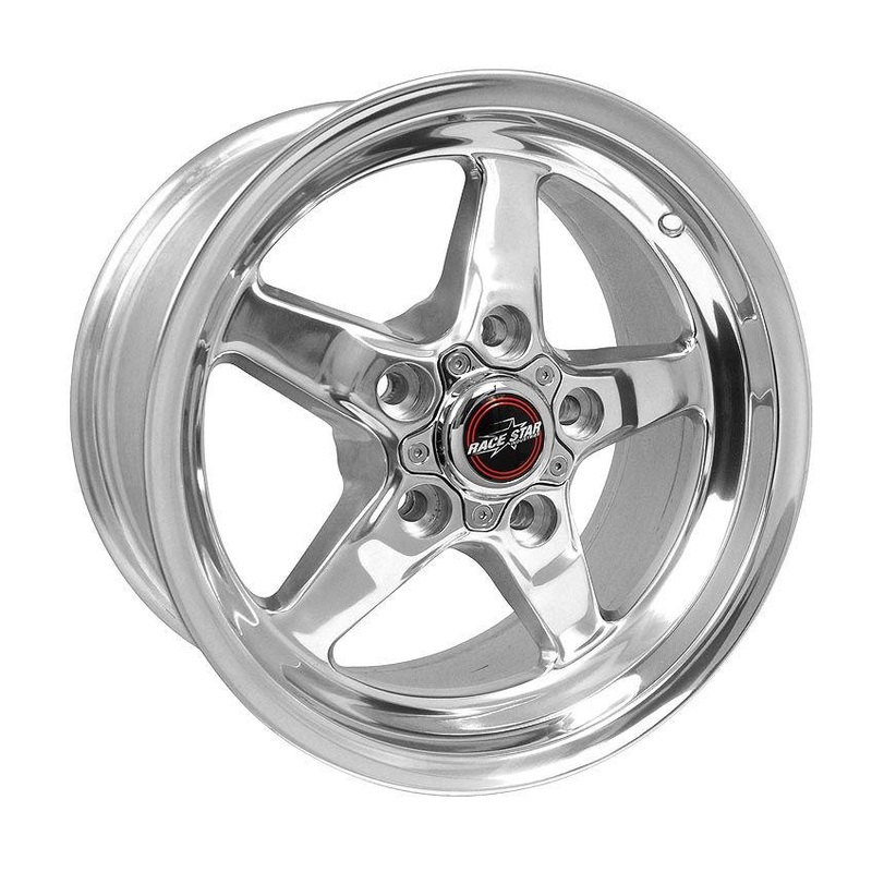 Race Star Drag Star Wheel - 15x8 Size / 5x4.50 Bolt / 3.07 CB / 19 Offset - Polished (92-580150DP)