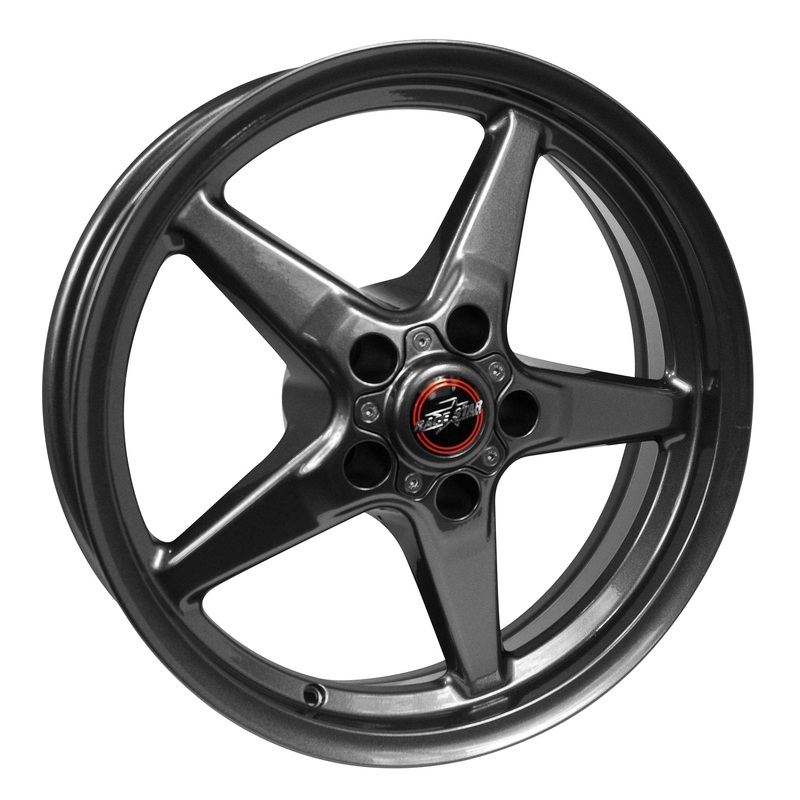 Race Star Drag Star Wheel - 17x10.5 Size / 5x120 Bolt / 3.07 CB / 32 Offset - Metallic Gray (92-705253G)