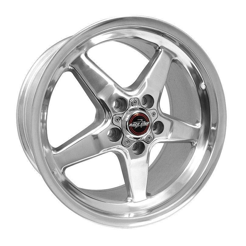 Race Star Drag Star Wheel - 17x10.5 Size / 5x120 Bolt / 3.07 CB / 32 Offset - Polished (92-705253DP)