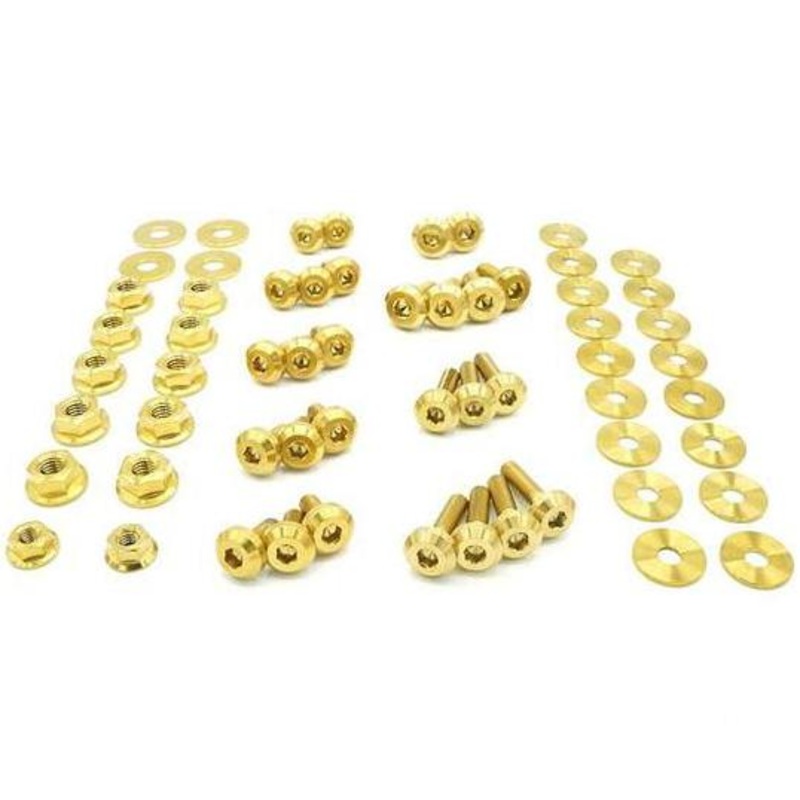 Dress Up Bolts Titanium Engine Bay Kit | 2017-2021 Infiniti Q60 (INF-004-Ti)