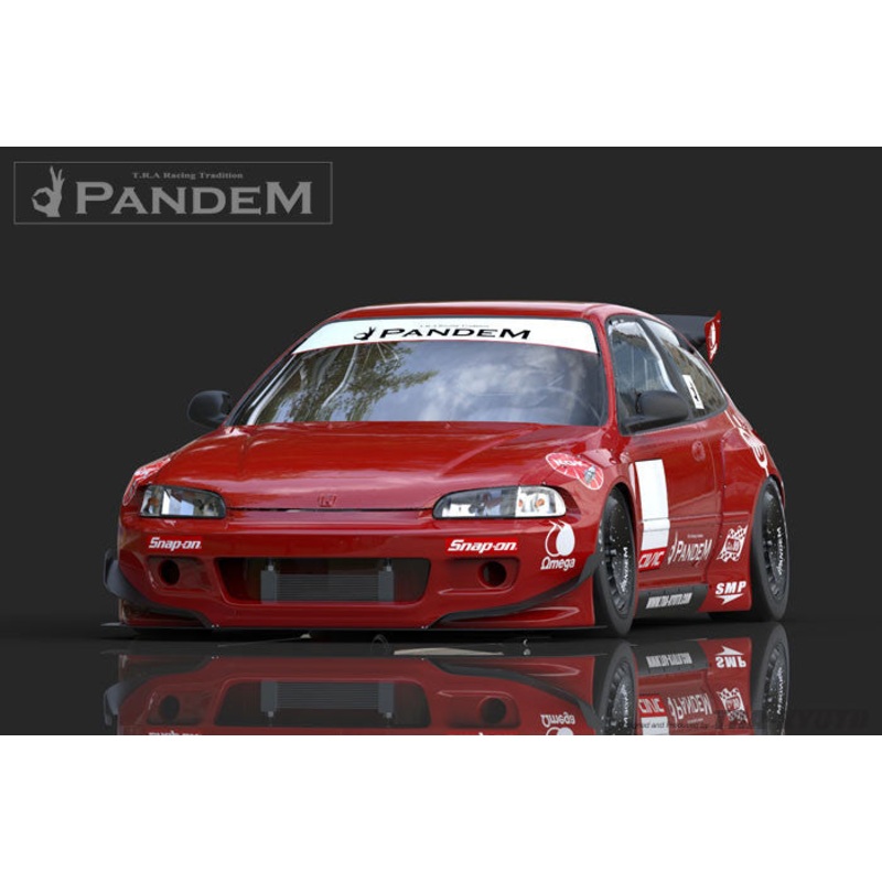 GReddy Pandem Rear Bumper Extensions | 1992-1995 Honda Civic  (17050116)