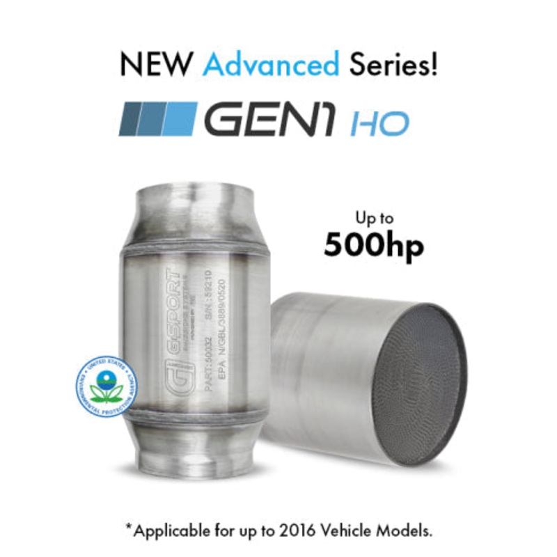 GESI G-Sport 300 CPSI EPA Compliant 4in Body x 4in OAL Catalytic Converter SWound Substrate & Mantle (50002)