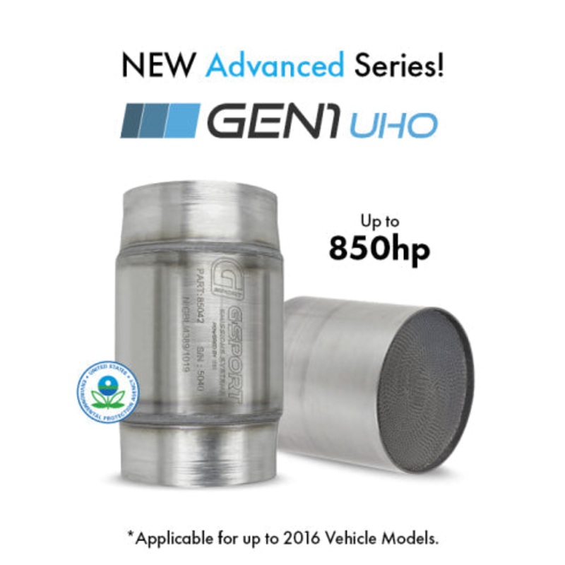 GESI G-Sport 300 CPSI EPA Compliant GEN1 Ultra High Output Cat Conv 4in Inlet 4.5in Body x 7in OAL (85042)