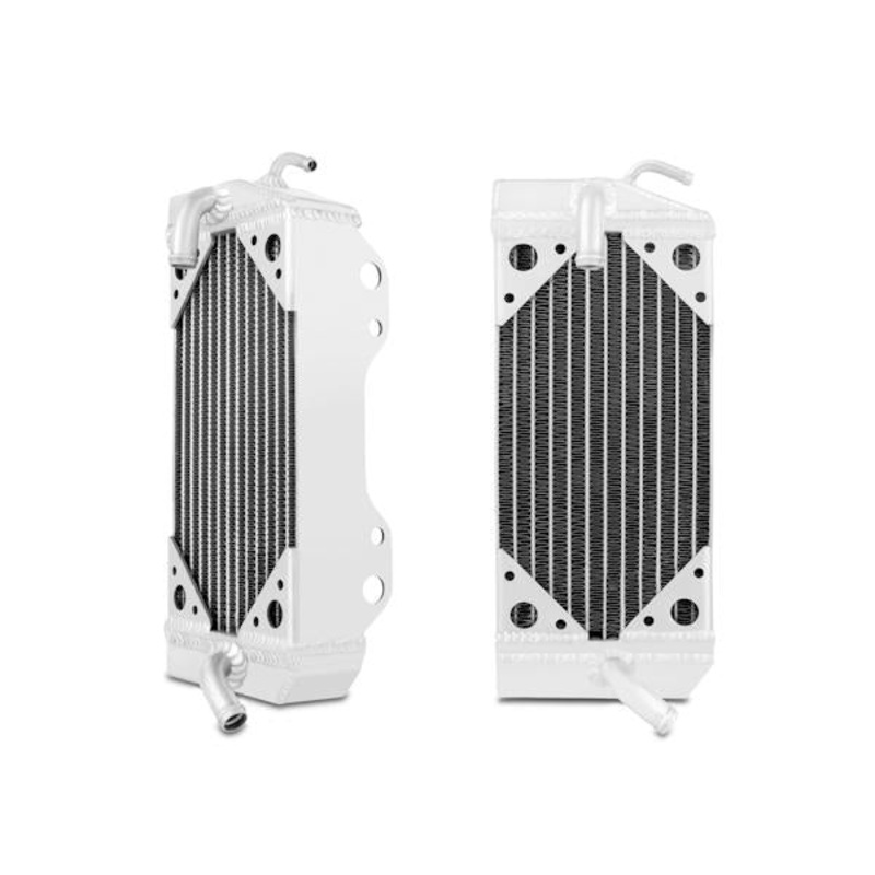 Mishimoto Left Braced Aluminum Dirt Bike Radiator | 2002-2004 Honda CRF450R Base U/K (MMDB-CRF450-02LX)