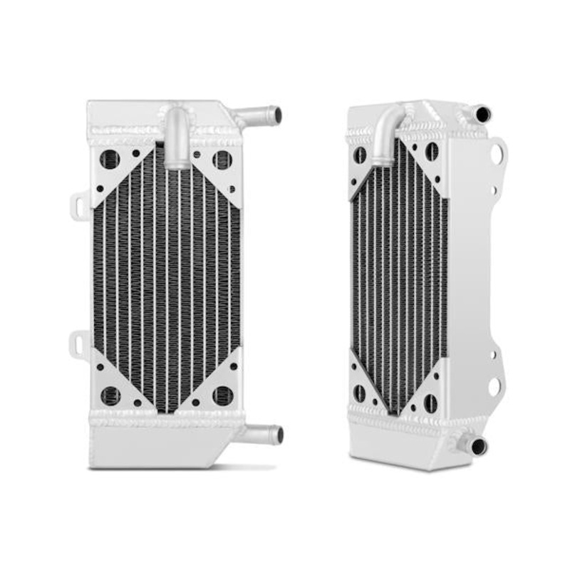 Mishimoto Left Braced Aluminum Dirt Bike Radiator | 2004-2009 Honda CRF250R Base U/K (MMDB-CRF250-04LX)