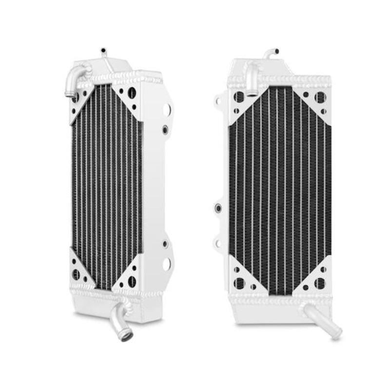 Mishimoto Left Braced Aluminum Dirt Bike Radiator | 2010-2012 Kawasaki KX450F -cyl (MMDB-KX450F-10LX)