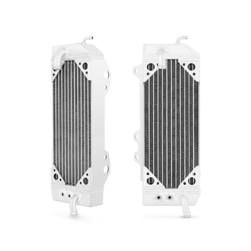 Mishimoto Left Braced Aluminum Dirt Bike Radiator | 2010-2014 Kawasaki KX250F -cyl (MMDB-KX250F-10LX)