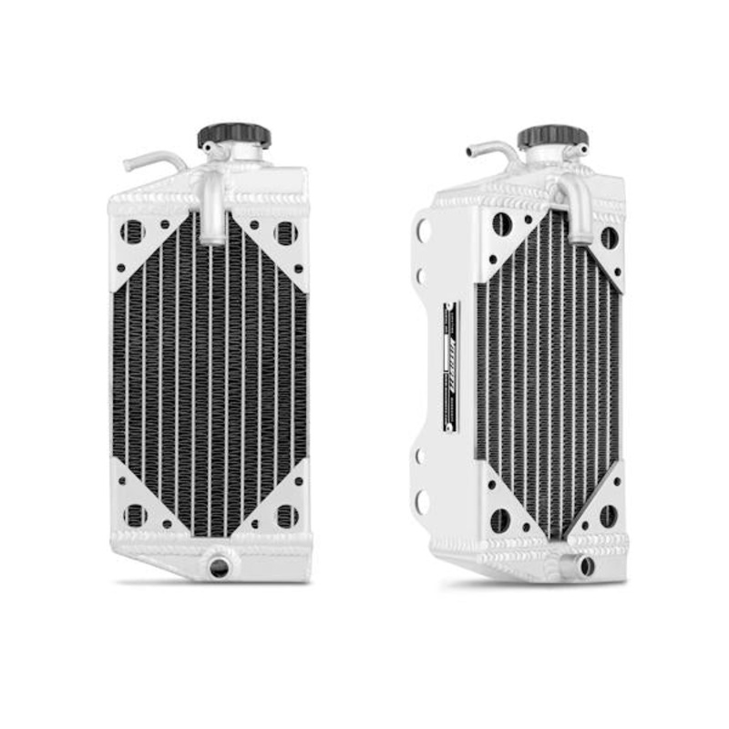 Mishimoto Right Braced Aluminum Dirt Bike Radiator | 2002-2004 Honda CRF450R Base U/K (MMDB-CRF450-02RX)