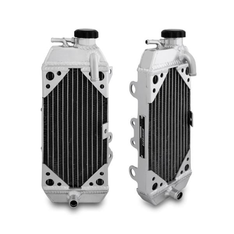Mishimoto Right Braced Aluminum Dirt Bike Radiator | 2009-2009 Kawasaki KX250F -cyl (MMDB-KX250F-09RX)